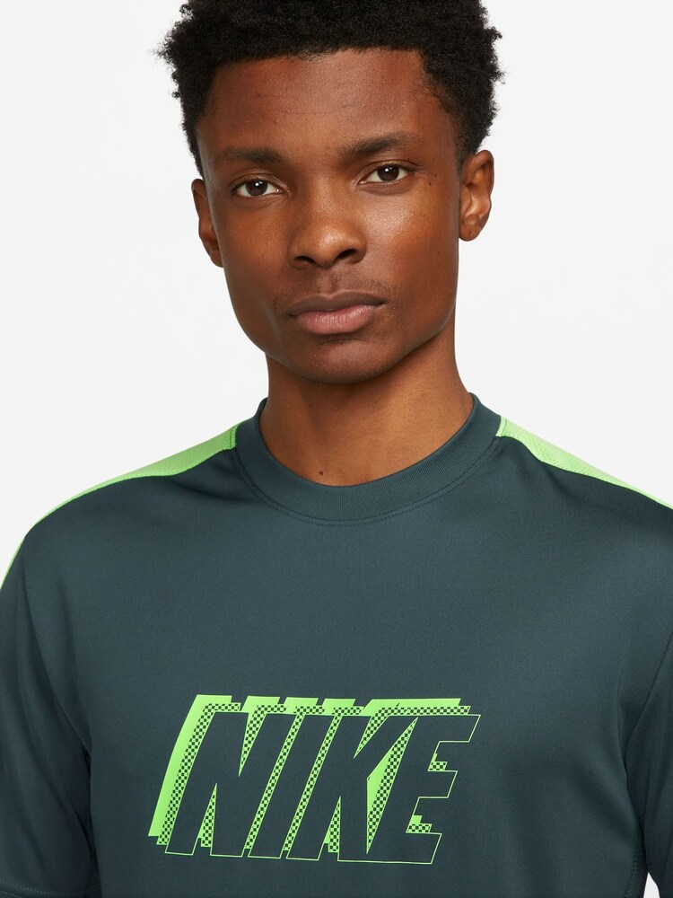 Nike Light Green Dri-FIT Academy Training T-Shirt - Image 3 of 3
