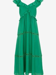 Mint Velvet Green Lace Trim Maxi Dress - Image 3 of 4