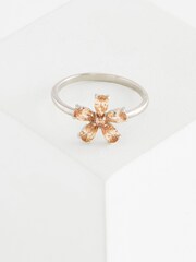 Sterling Silver Sparkle Flower Ring - Image 3 of 3