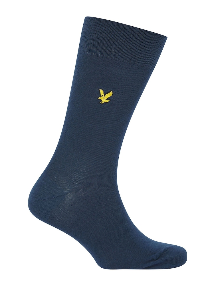Lyle & Scott Blue Victor Socks Gift Box 6 Pack - Image 4 of 6