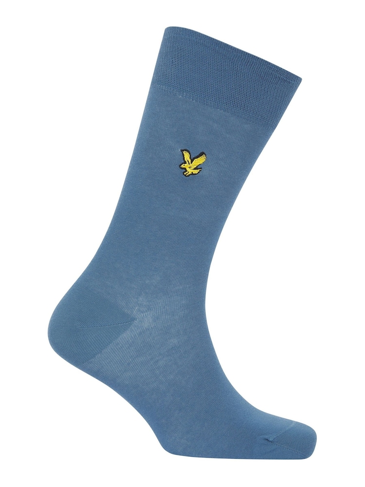 Lyle & Scott Blue Victor Socks Gift Box 6 Pack - Image 5 of 6
