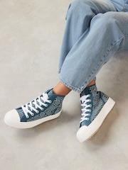 Denim Forever Comfort® Chunky High Top Baseball Trainers - Image 1 of 8
