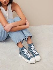 Denim Forever Comfort® Chunky High Top Baseball Trainers - Image 2 of 8