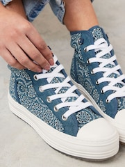 Denim Forever Comfort® Chunky High Top Baseball Trainers - Image 3 of 8