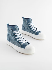 Denim Forever Comfort® Chunky High Top Baseball Trainers - Image 4 of 8