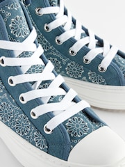 Denim Forever Comfort® Chunky High Top Baseball Trainers - Image 8 of 8