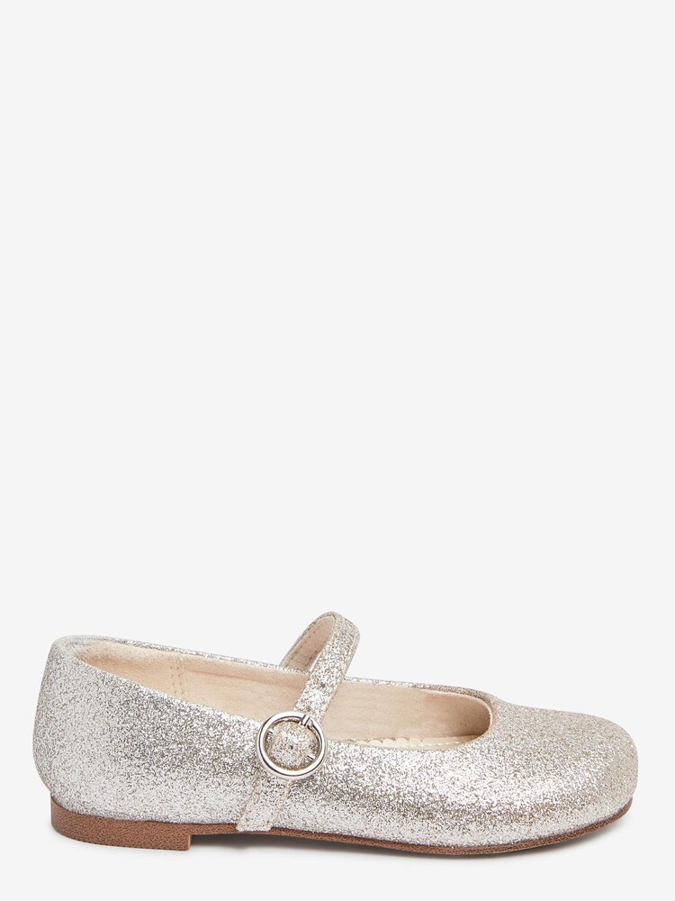 Silver and Gold Ombre Glitter Standard Fit (F) Mary Jane Occasion Shoes - Image 1 of 4 Silver and Gold Ombre Glitter Standard Fit (F) Mary Jane Occasion Shoes - Image 1 of 4