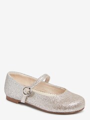 Silver and Gold Ombre Glitter Standard Fit (F) Mary Jane Occasion Shoes - Image 2 of 4
