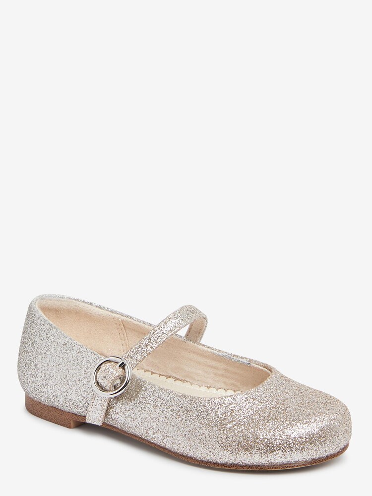 Silver and Gold Ombre Glitter Standard Fit (F) Mary Jane Occasion Shoes - Image 2 of 4 Silver and Gold Ombre Glitter Standard Fit (F) Mary Jane Occasion Shoes - Image 2 of 4