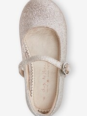 Silver and Gold Ombre Glitter Standard Fit (F) Mary Jane Occasion Shoes - Image 3 of 4