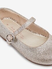 Silver and Gold Ombre Glitter Standard Fit (F) Mary Jane Occasion Shoes - Image 4 of 4