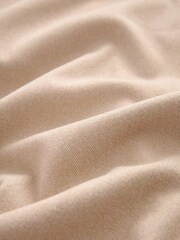 Neutral Mid-Length Coat with Detachable Faux Fur Collar - Image 12 of 12