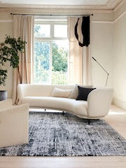 Asiatic Rugs Black Kuza Abstract Rug - Image 1 of 4