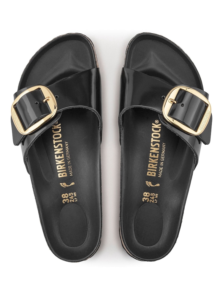 Birkenstock Black Chrome Madrid Big Buckle Sandals - Image 2 of 6