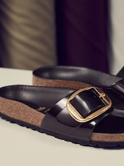 Birkenstock Black Chrome Madrid Big Buckle Sandals - Image 6 of 6