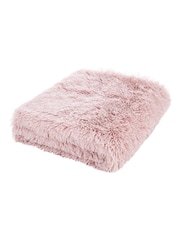 Catherine Lansfield Extra Large Cuddly Deep Pile Faux Fur Family Size Throw - Image 2 of 3