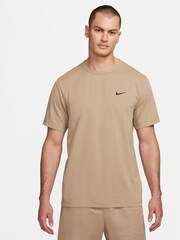 Nike Brown Dri-FIT Hyverse Training T-Shirt - Image 1 of 4