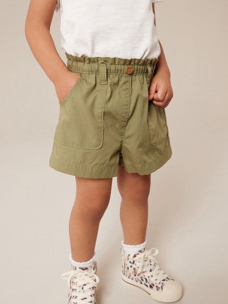Khaki Green 100% Cotton Pull-On Shorts (3mths-7yrs) - Image 2 of 7