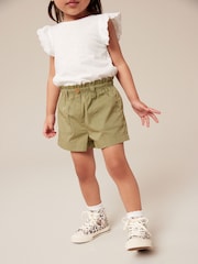 Khaki Green 100% Cotton Pull-On Shorts (3mths-7yrs) - Image 4 of 7