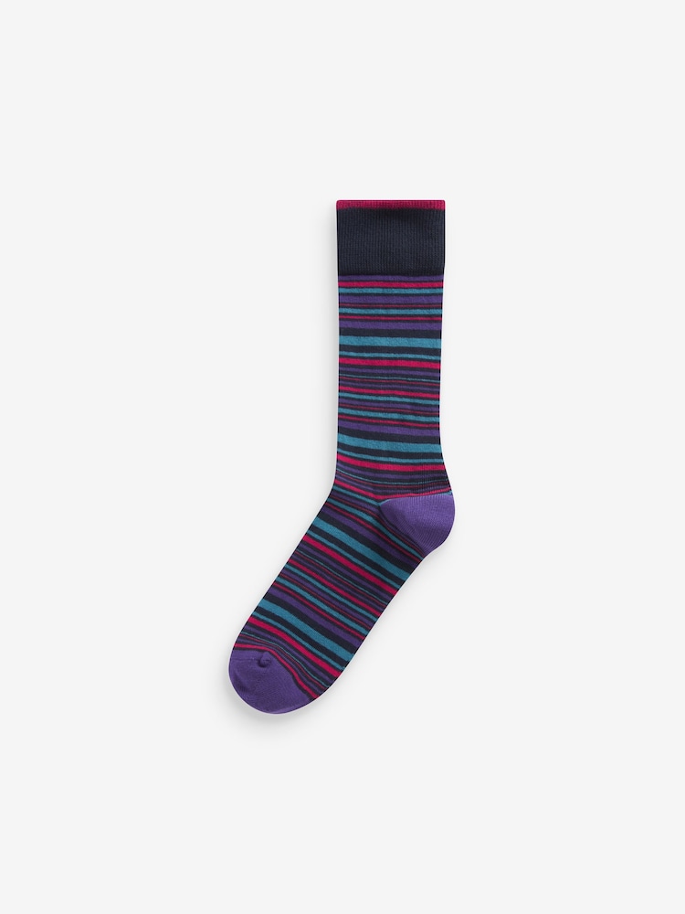 Rayures géométriques vives - Paquet de chaussettes à motifs 8 - Image 5 of 9