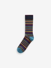 Bright Geo Stripe Pattern Socks 8 Pack - Image 7 of 9