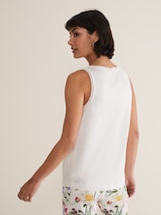 Phase Eight Cream Bellamy Satin Sleeveless Top - Image 2 of 6