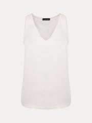 Phase Eight Cream Bellamy Satin Sleeveless Top - Image 6 of 6