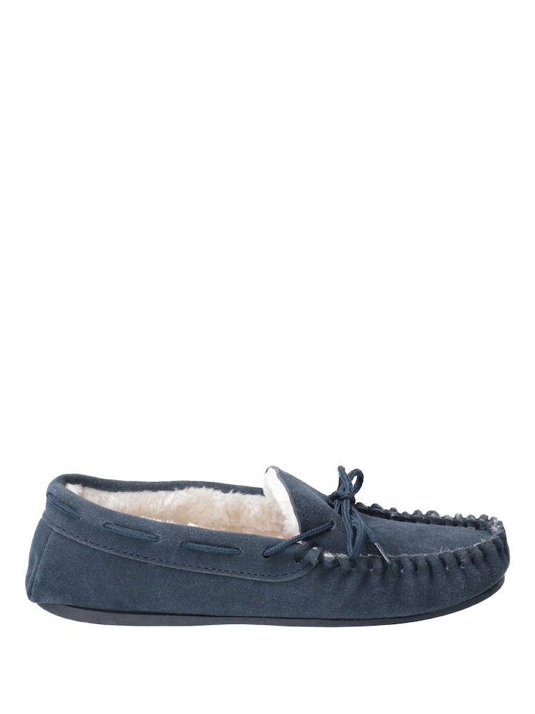 Hush Puppies Blue Allie Slippers - Image 1 of 4 Hush Puppies Blue Allie Slippers - Image 1 of 4