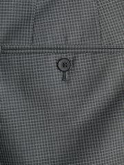 Charcoal Grey Skinny Check Suit Trousers - Image 8 of 9