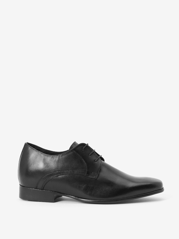 Black Rise - Added Height Leather Derby Shoes - Image 1 of 9 Black Rise - Added Height Leather Derby Shoes - Image 1 of 9