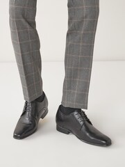Black Rise - Added Height Leather Derby Shoes - Image 8 of 9