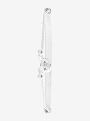 Silver Tone Sparkle Dial Watch And Bangle Set - Image 7 of 8