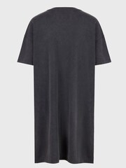 AllSaints Black Skull 100% Cotton T-Shirt Dress - Image 3 of 5