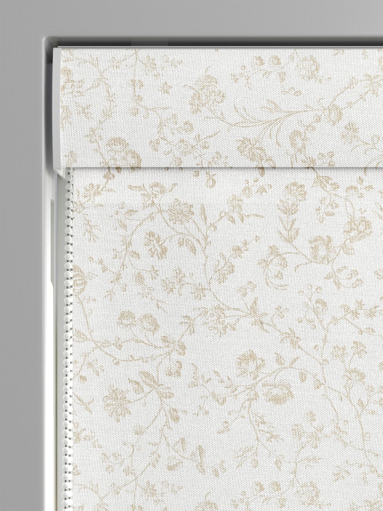 Laura Ashley Dove Grey Aria Made to Measure 100% Cotton Roman Blinds - Image 2 of 3
