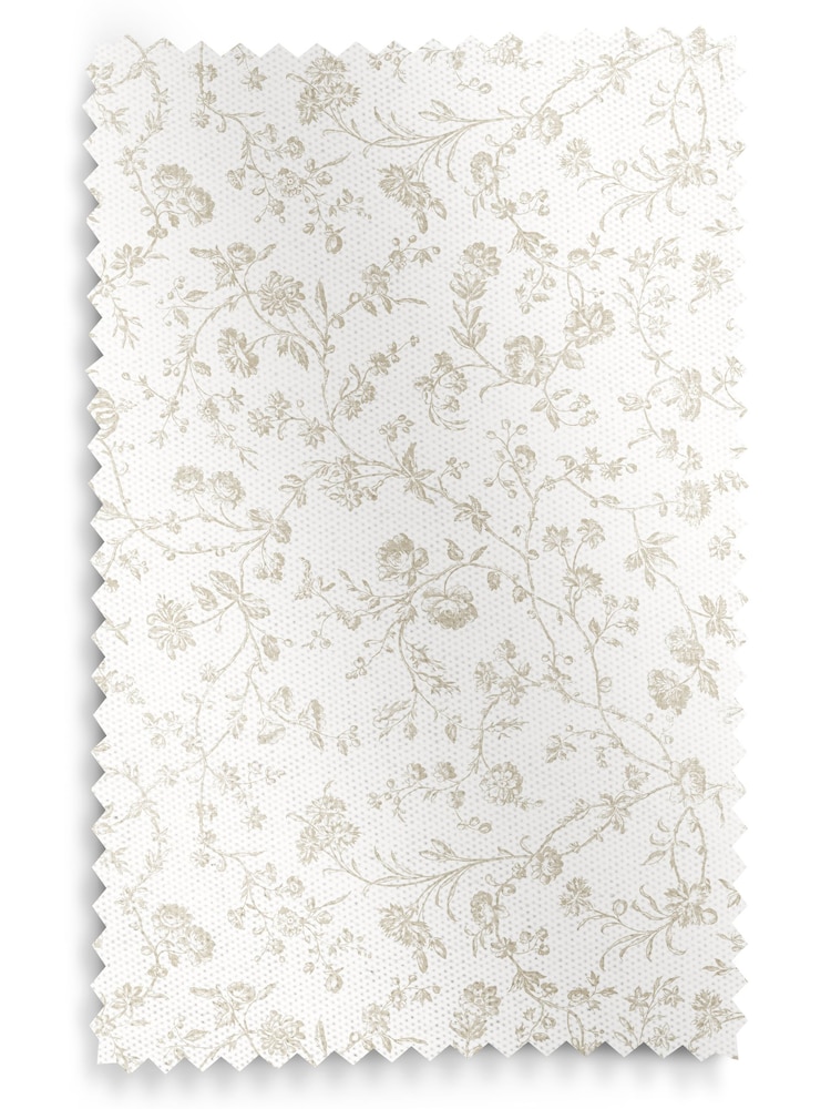 Laura Ashley Dove Grey Aria Made to Measure 100% Cotton Roman Blinds - Image 3 of 3