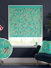 Sara Miller Green Green Birds Made to Measure Roller Blinds - Image 1 of 6