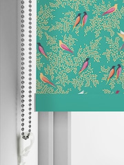 Sara Miller Green Green Birds Made to Measure Roller Blinds - Image 5 of 6