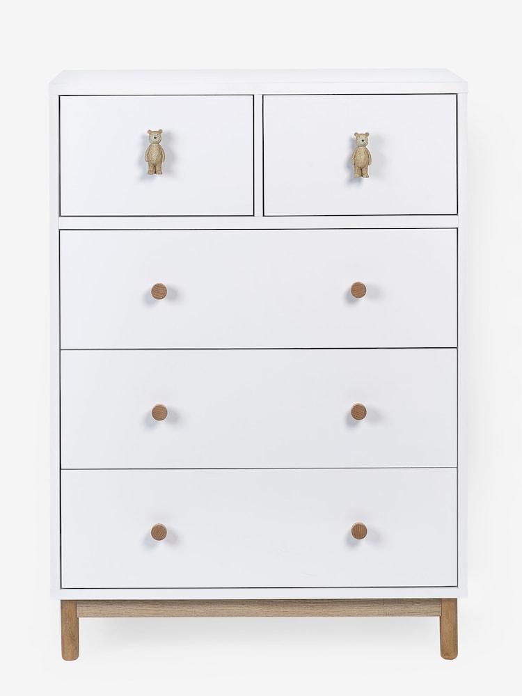 White Bertie Bear Kids Multi Chest of Drawers - Image 2 of 5