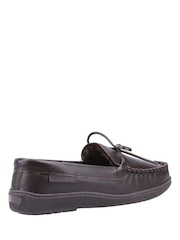 Hush Puppies Brown Ace Leather Slipper - Image 3 of 4