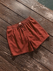 Rust Brown Palm Logo Essential Swim Shorts - Image 5 of 10