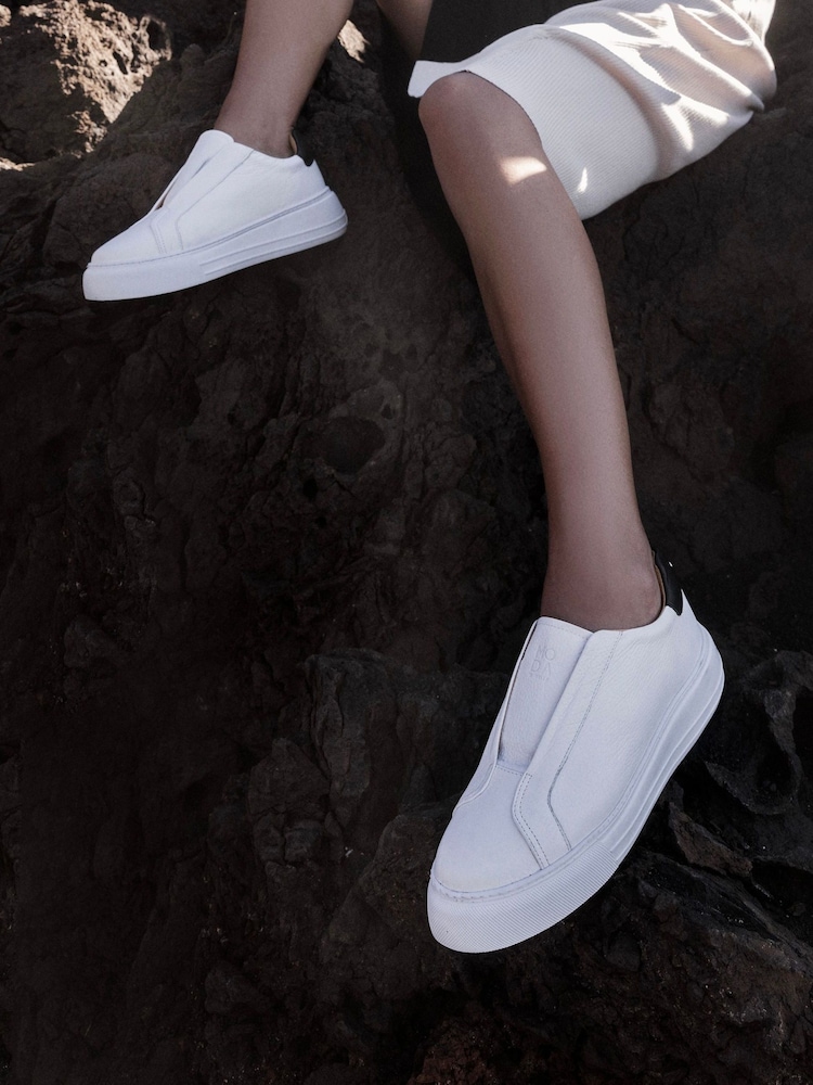 Moda In Pelle Alber Slip On Wedge Trainers - Image 1 of 5