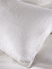 Vantona White Luna Matalesse Duvet Cover and Pillowcase Set - Image 2 of 4