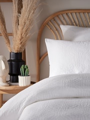 Vantona White Luna Matalesse Duvet Cover and Pillowcase Set - Image 4 of 4