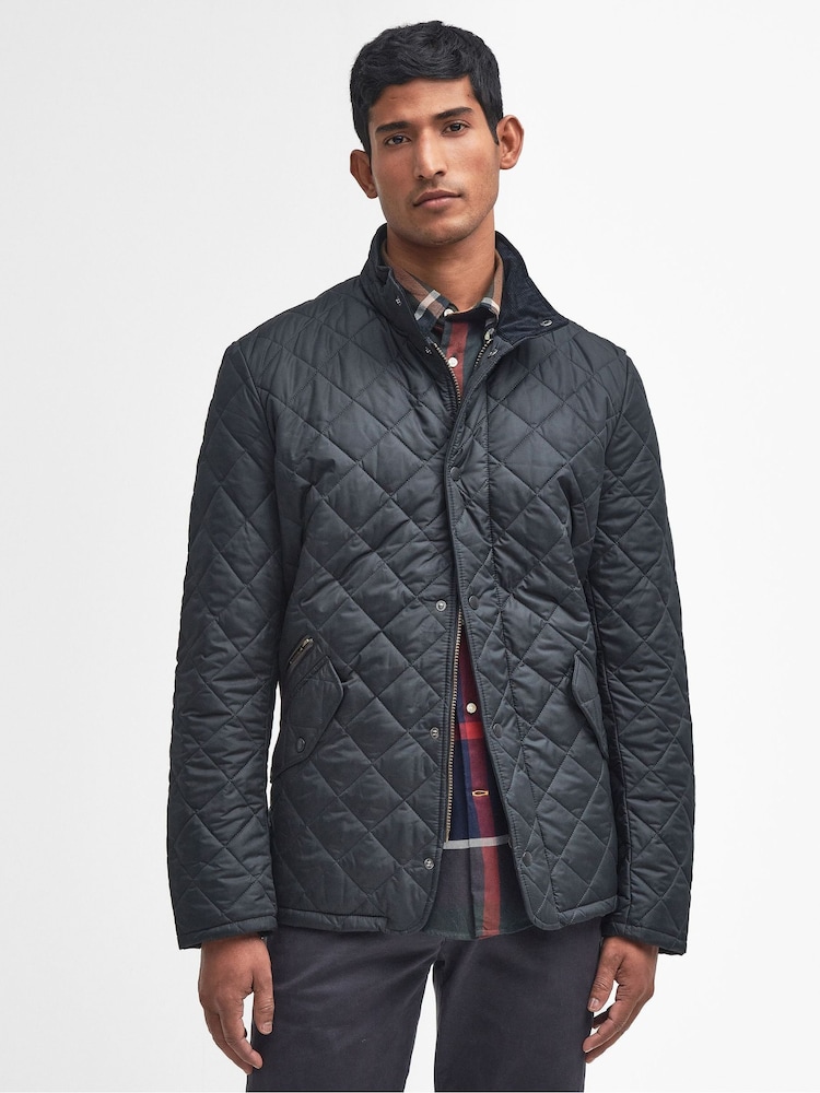 Barbour® Navy Chelsea Quilted Jacket - Image 1 of 9