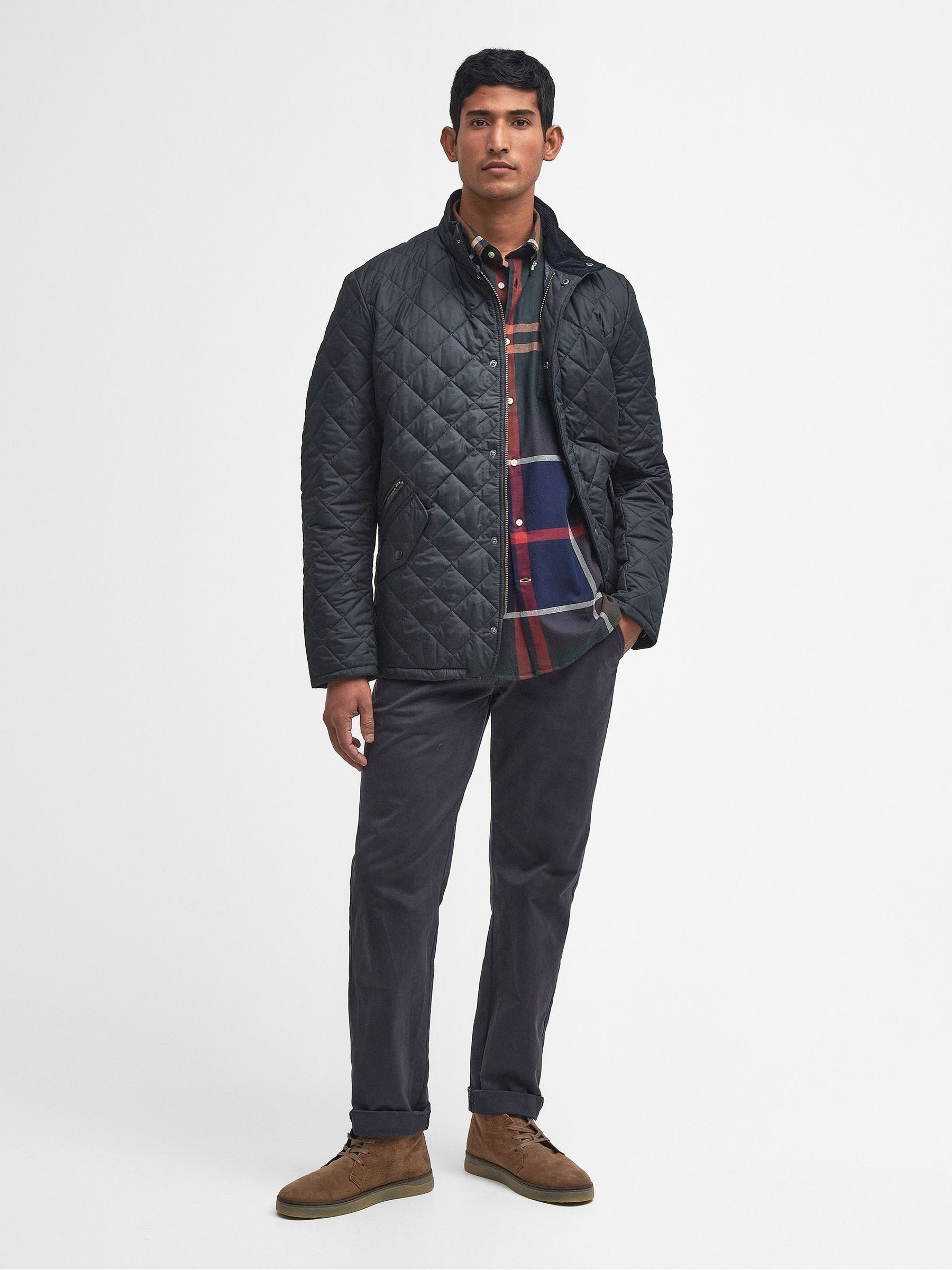 Buy Barbour Navy Chelsea Quilted Jacket from Next Germany