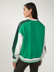 Green Summer City Graphic Slogan Sweatshirt - Image 3 of 6