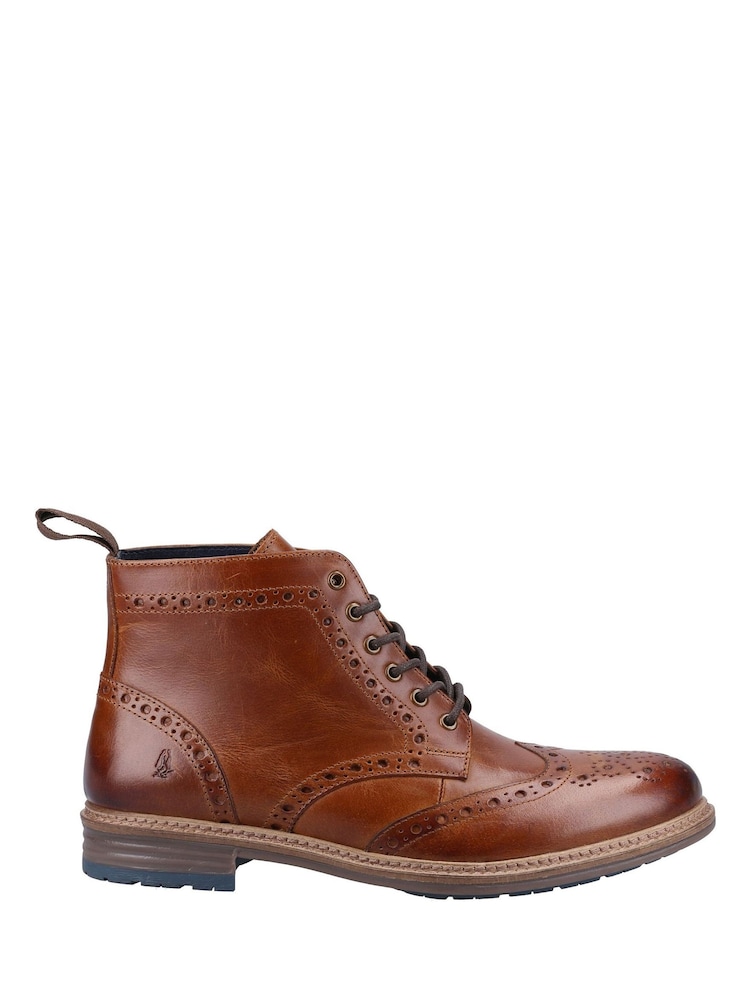Hush Puppies Brown Joshua Brogue Boots - Image 1 of 3 Hush Puppies Brown Joshua Brogue Boots - Image 1 of 3