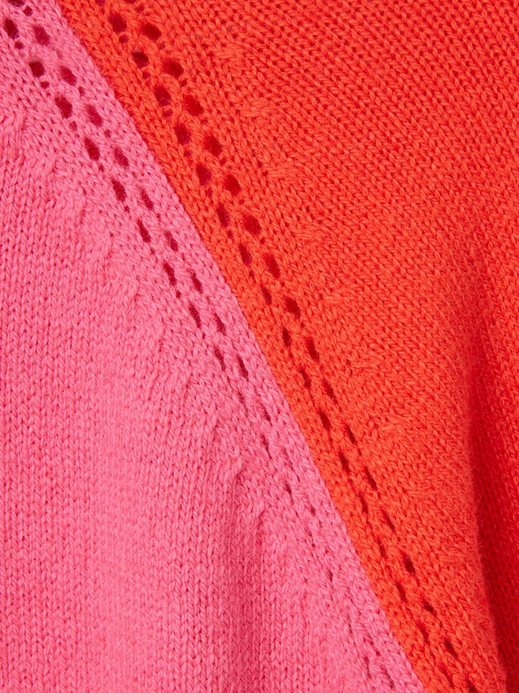 Joules Sasha Colour Block Raglan Jumper - Image 9 of 9