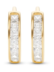 Beaverbrooks 9ct Cubic Zirconia Hoop Earrings - Image 2 of 4
