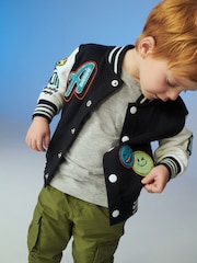 Marineblau/blau - College-Jacke (3 M.–7 J.) - Bild 3 von 9